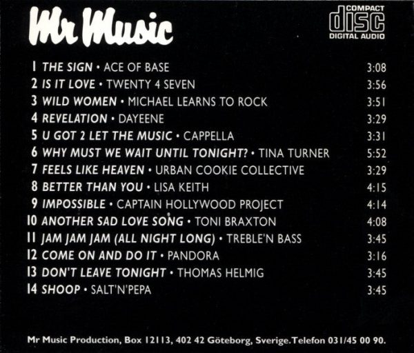 CD - Mr Music Hits #01 (1994)