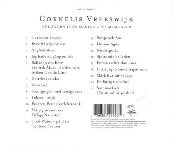 CD - Cornelis Vreeswijk - Guldkorn Från Mäster Cees Memoarer (1996)