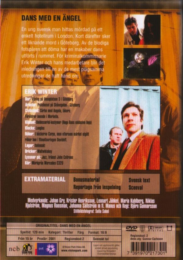 DVD - Kommissarie Winter: Dans med en Ängel back cover