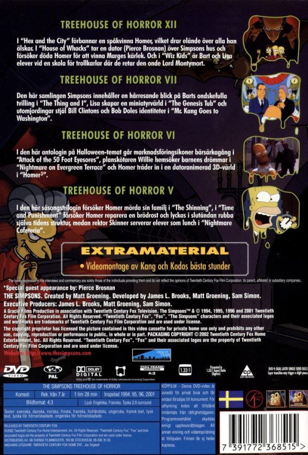 DVD - Simpsons : Treehouse of Horror