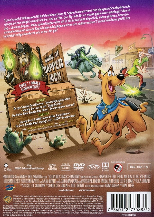 DVD - Scooby-Doo i Vilda Västern back cover