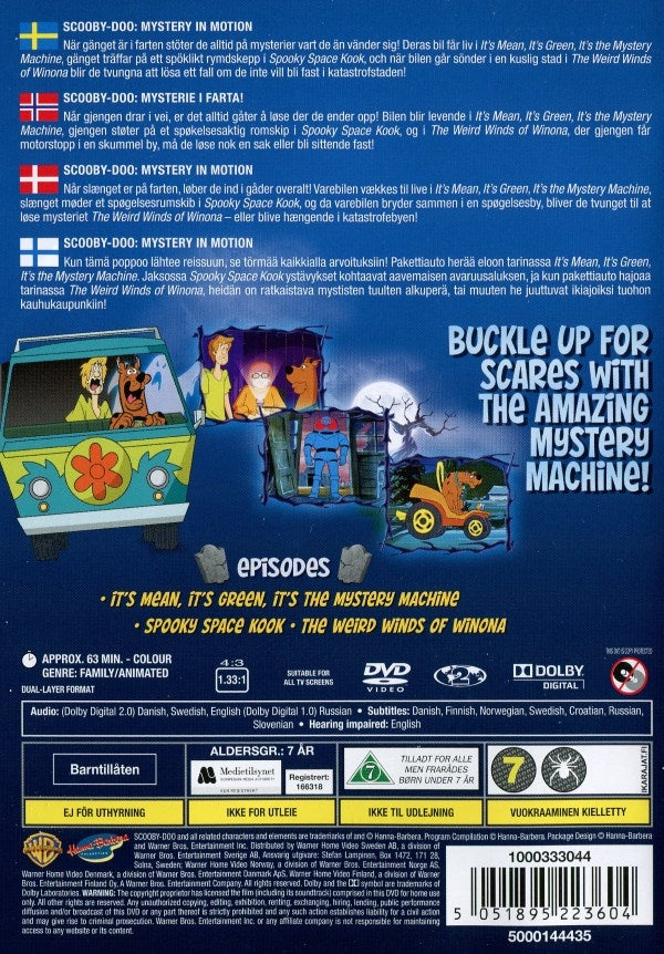 DVD - Scooby-Doo! - Mystery in Motion back cover