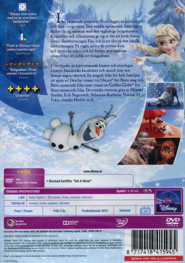 DVD - Disney Klassiker 52: Frost back cover