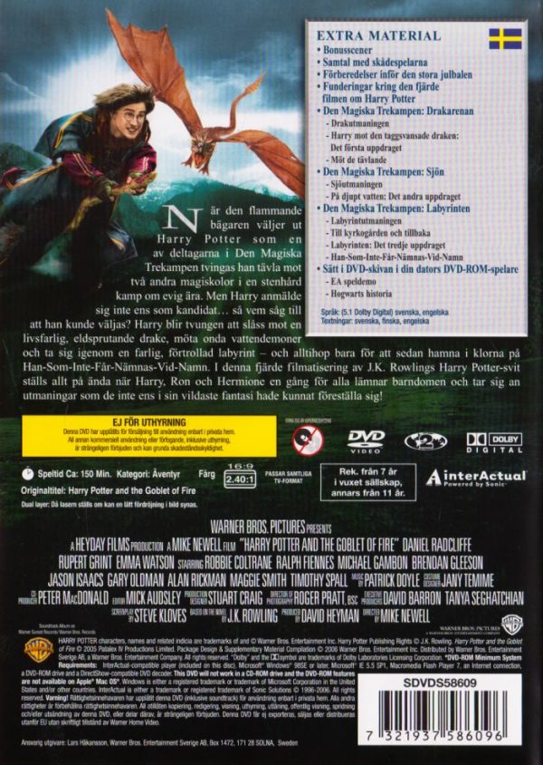 DVD - Harry Potter och den Flammande Bägaren (2-Disc)