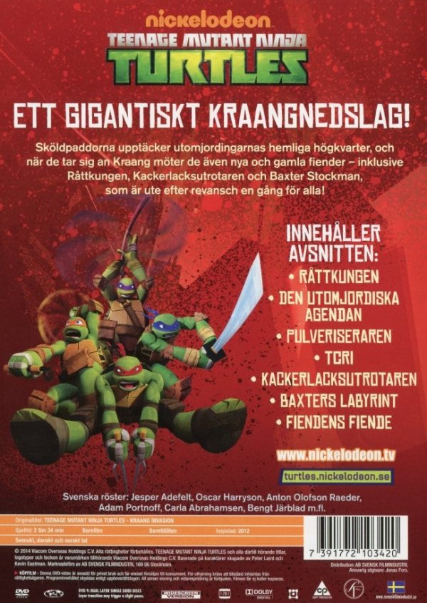 DVD - Teenage Mutant Ninja Turtles: Kraanginvasion