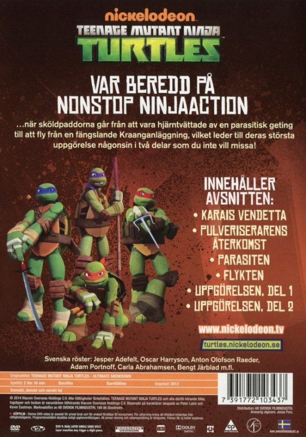 DVD - Teenage Mutant Ninja Turtles: Den ultimata uppgörelsen