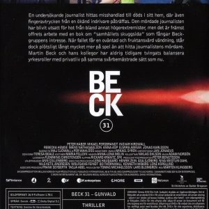 DVD - Beck # 31 : Gunvald baksida