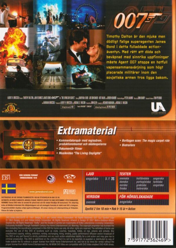 DVD - Iskallt uppdrag (The Living Daylights) (1987)