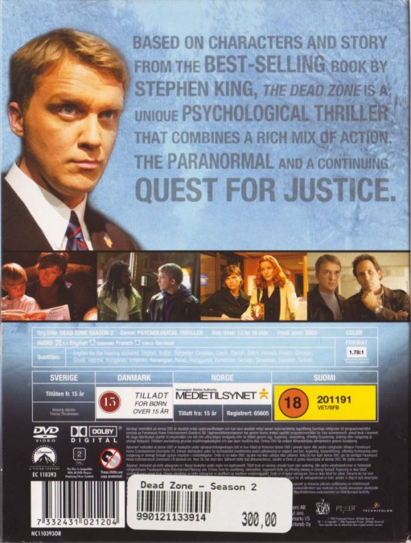 DVD - DEAD Zone : Säsong 2