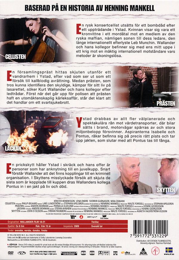 DVD - Wallander Box - Film 18-21 (4-disc)