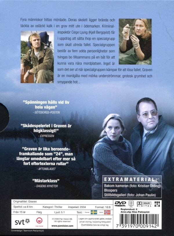 DVD - Graven (Kjell Bergqvist) (Hela Serien) back cover