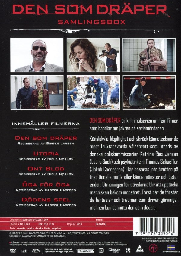 DVD - Den som dräper (5-disc) baksida