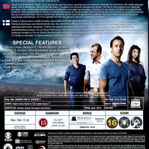 DVD - Hawaii Five-O - Säsong 3 (Remake Series) back cover