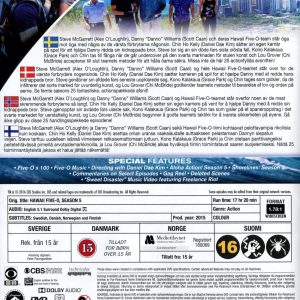 DVD - Hawaii Five-O - Säsong 5 (Remake Series) back cover