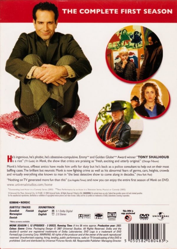 DVD - Monk: Säsong 1