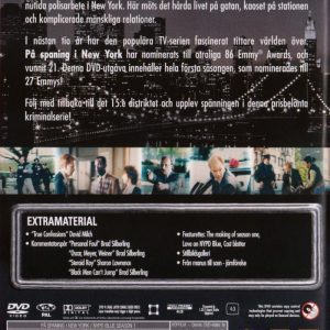 DVD - På Spaning i New York : Säsong 1 back cover