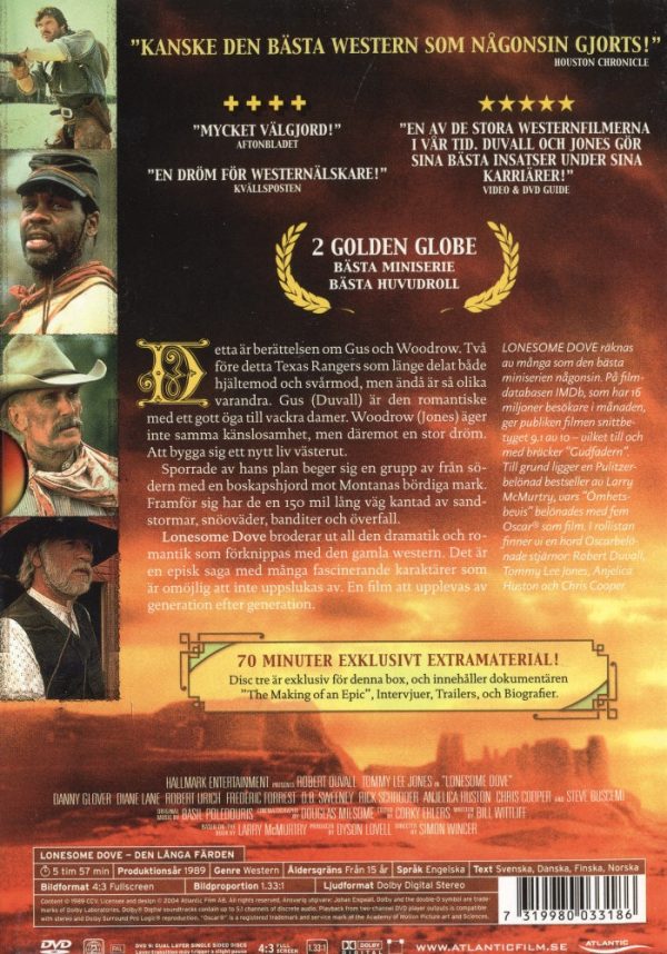 DVDBOX - Lonesome Dove: Den Långa Färden (3-Disc)