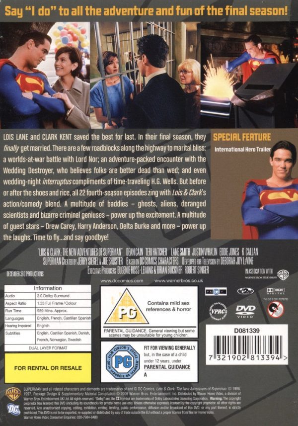 DVDBOX - Lois & Clark : Säsong 4
