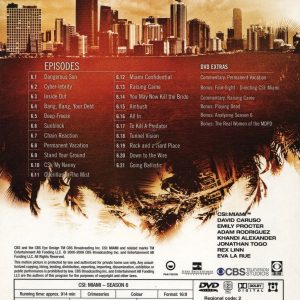 DVD - CSI Miami : Säsong 6
