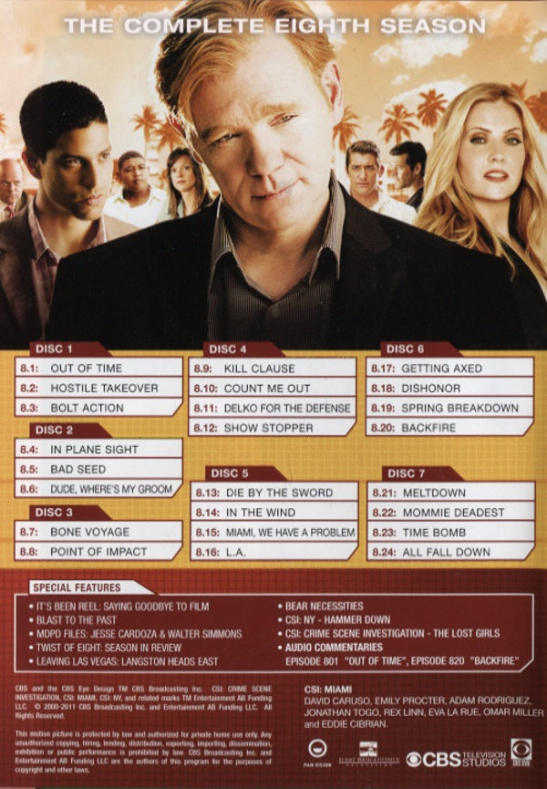 DVD - CSI Miami : Säsong 8