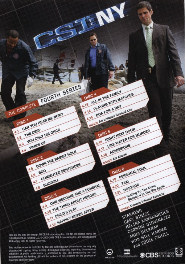 DVD - CSI New York : Säsong 4