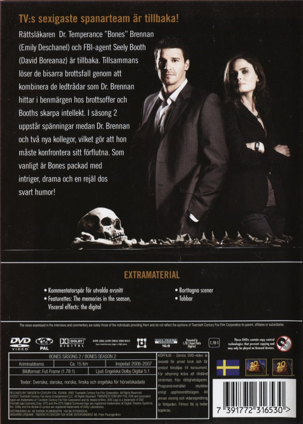 DVD - Bones - Säsong 2
