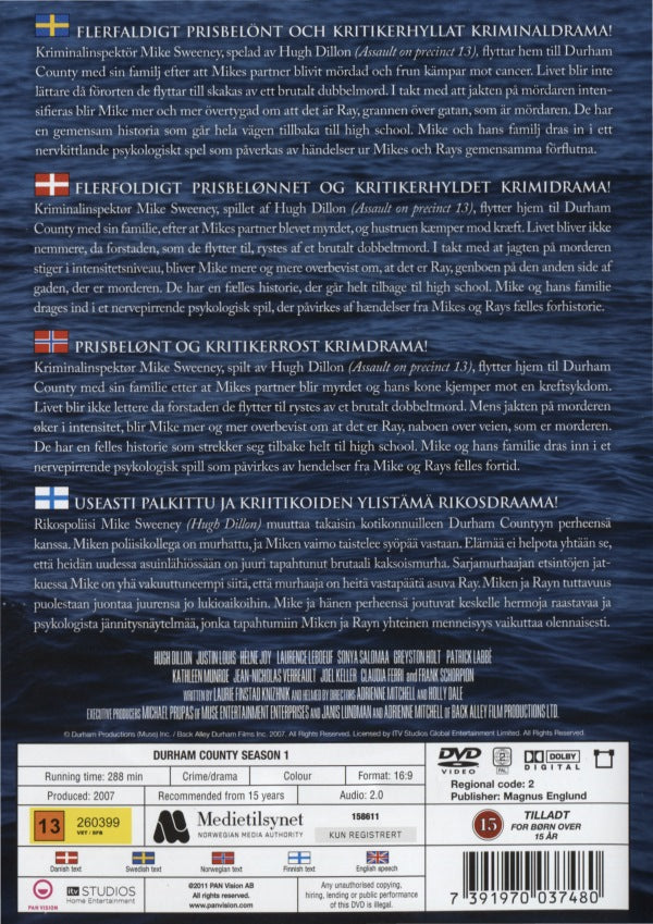 DVD - Durham County - Säsong 1