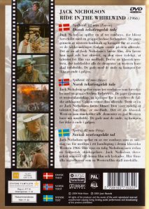 DVD - Jack Nicholson : Ride in the Whirlwind