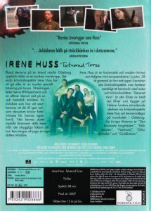 DVD - Irene Huss # 01 : Tatuerad Torso back cover