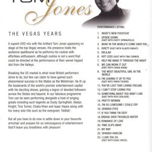 DVD - Legends in Concert - Tom Jones: The Vegas Years