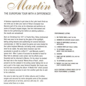 DVD - Legends in Concert - Ricky Martin: The European Tour