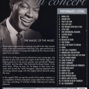 DVD - Legends on Stage - Nat King Cole In Concert