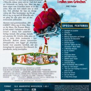 DVD - Grinchen (Jim Carrey) back cover