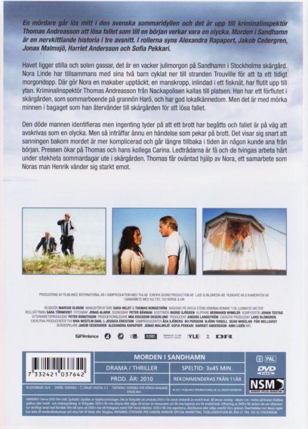 DVD - Morden i Sandhamn back cover