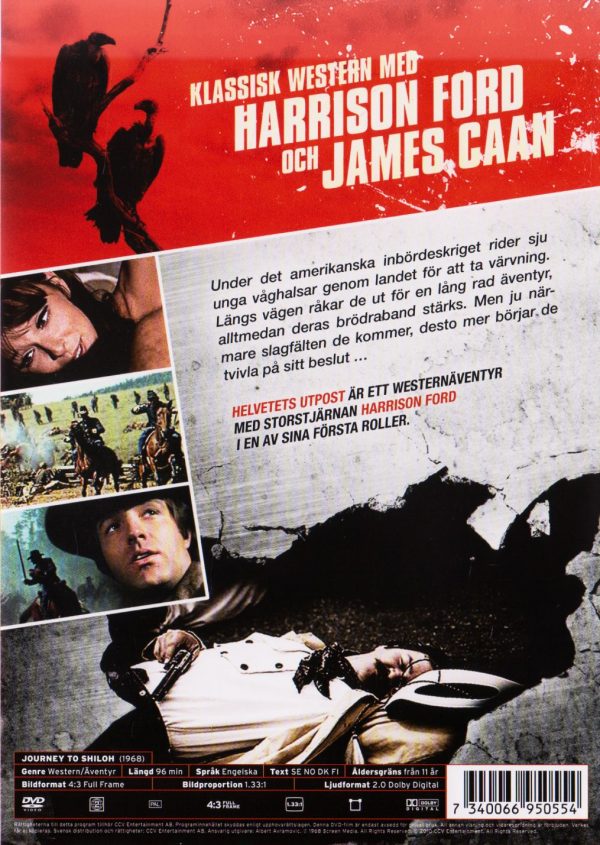 DVD - Helvetets Utpost (Harrison Ford) (1968) back cover
