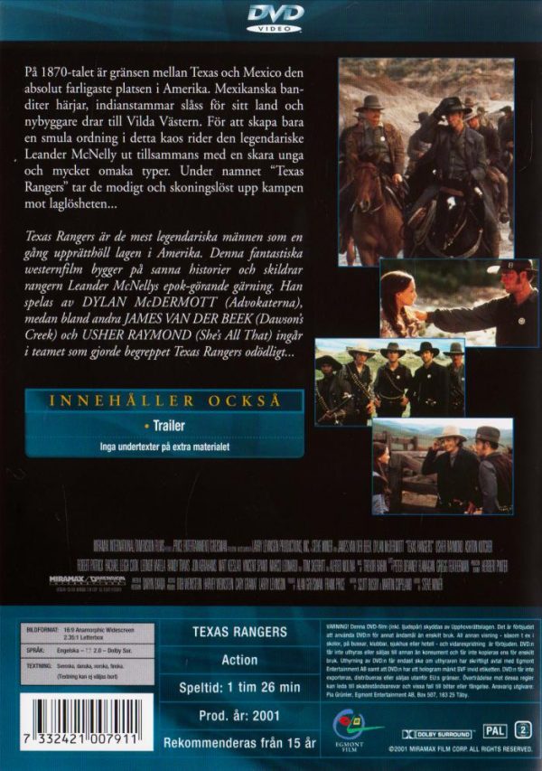 DVD - Texas Rangers back cover