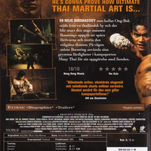 DVD - Ongbak : The Muay Thai Warrior back cover