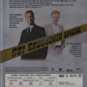 DVD - CSI : Crossover Special (Steelbox) back cover