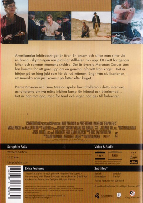 DVD - Seraphim Falls back cover
