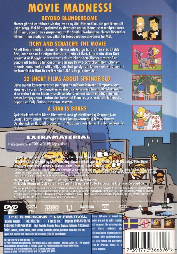 DVD - Simpsons : Film Festival