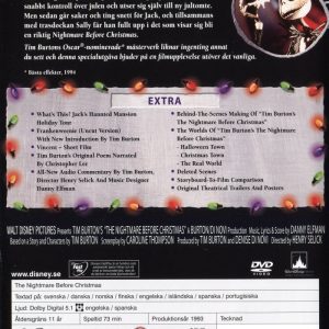 DVD - Nightmare Before Christmas (Tim Burton) (2-Disc Specialutgåva)