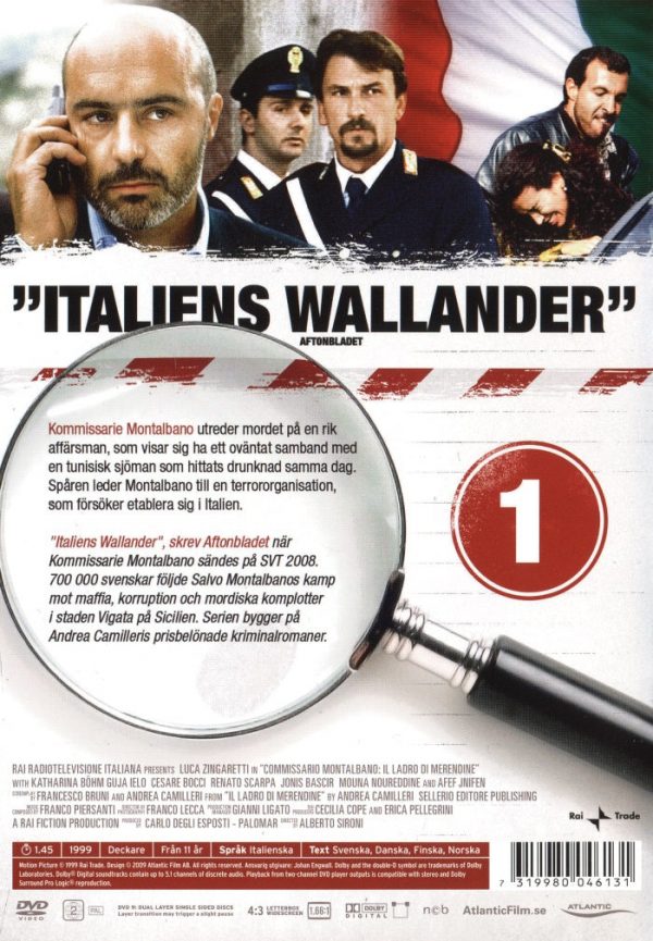 DVD - Kommissarie Montalbano: Vol 01 - Den tunisiske sjömannen