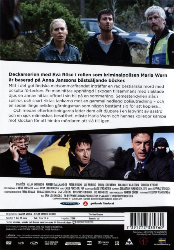 DVD - Maria Wern # 01 - Stum sitter guden back cover