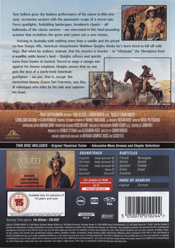 DVD - Quigley Down Under (Prickskytten)