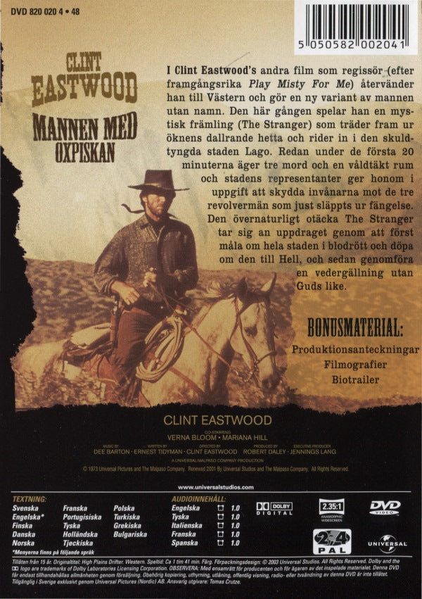 DVD - Mannen Med Oxpiskan