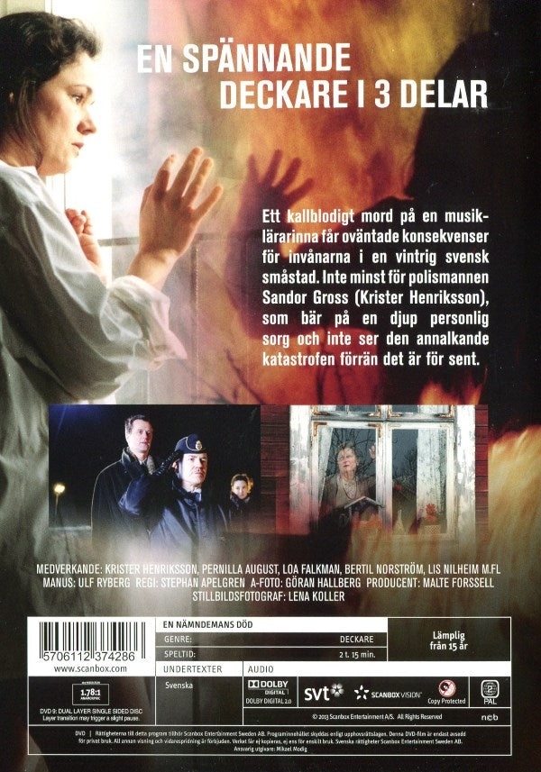 DVD - En nämndemans död (Miniserie) baksida