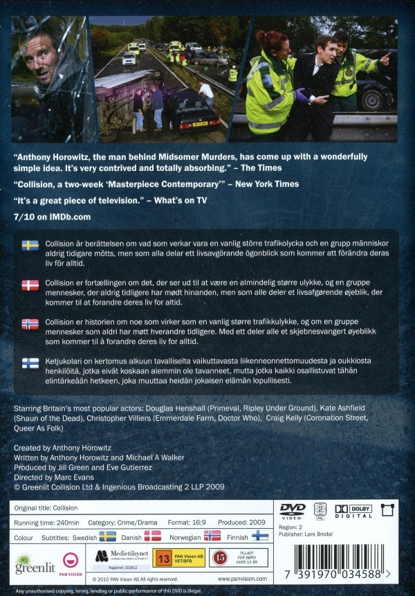 DVD - Collision (Hela Serien) back cover