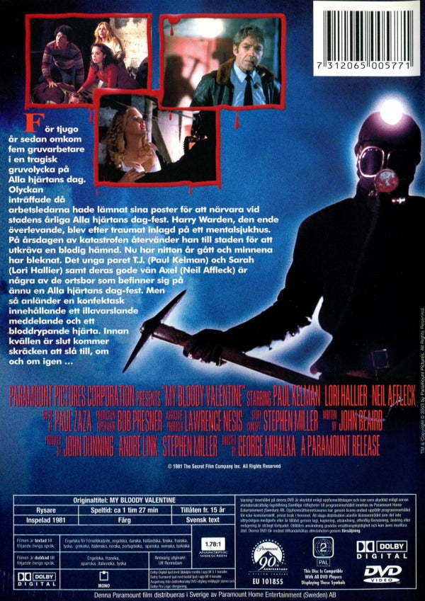 DVD - My Bloody Valentine (1981) back cover