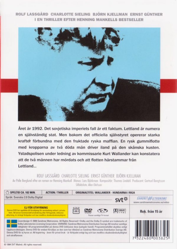DVD - Wallander # 02 : Hundarna i Riga back cover