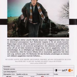 DVD - Wallander # 09 : Pyramiden back cover